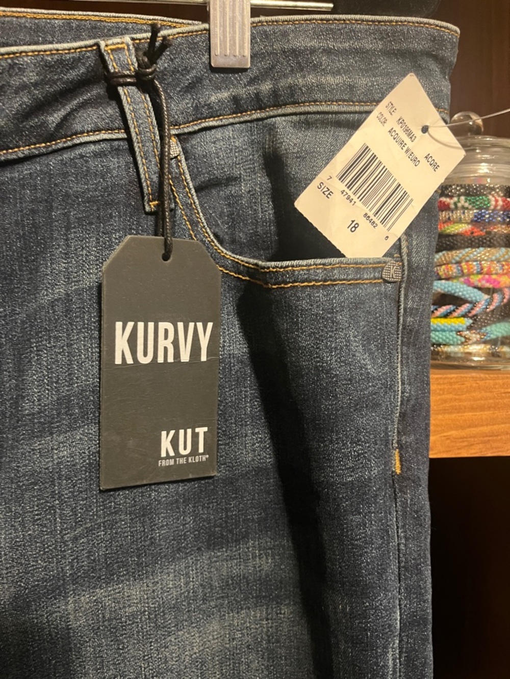 Kut from the Kloth Kurvy Flare Jeans in Dark Wash - Picture 3 of 5
